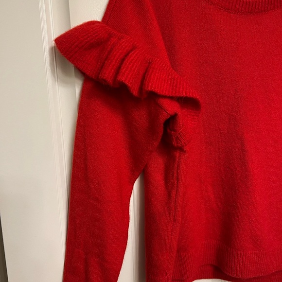 INC Ruffled Sweater Size XL - Picture 2 of 6